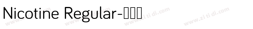 Nicotine Regular字体转换